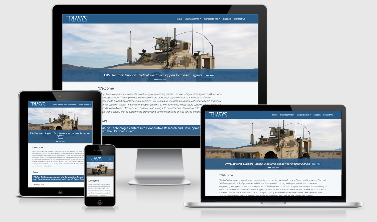 TriaSys Technologies Website